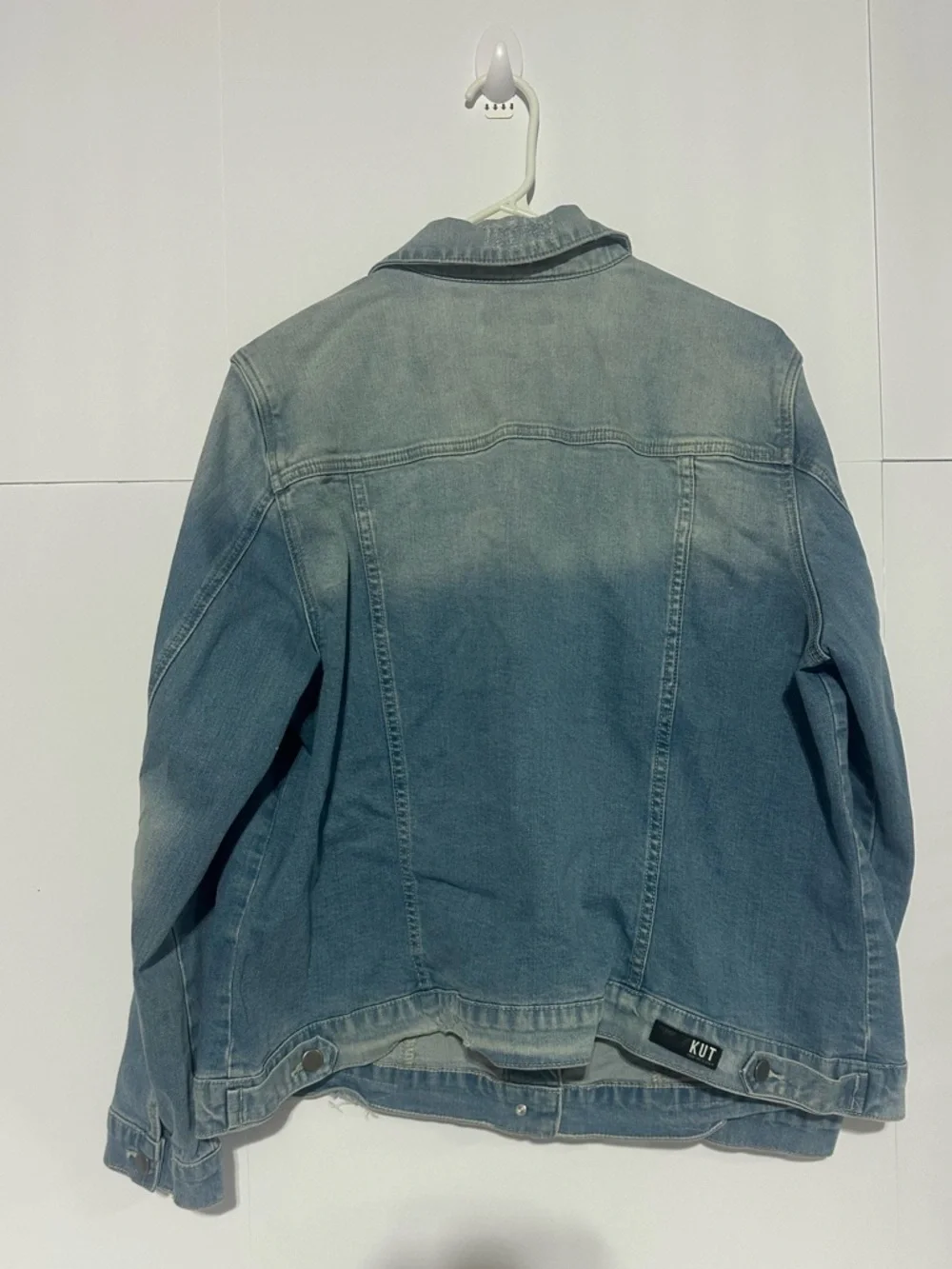 KUT from the Kloth Lily Light Wash Distressed Denim Jacket